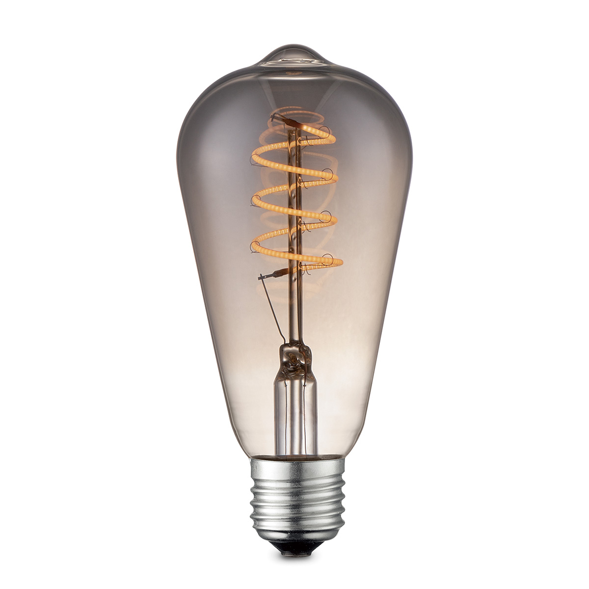 Koop Light depot LED lamp Drop Spiral 4W dimbaar – smoke - Outlet met de hoogste korting bij Light depot Outlet!
