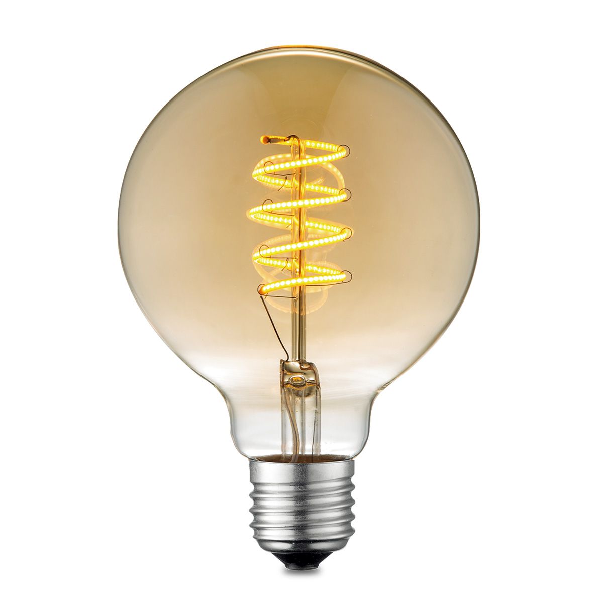 Koop Light depot - LED lamp Spiral G95 4W dimbaar - amber - Outlet met de hoogste korting bij Light Outlet!